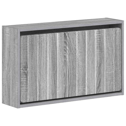 Wandgemonteerde Schoenkast ZWOLLE 71 x 17 x 43 cm Bewerkt hout
