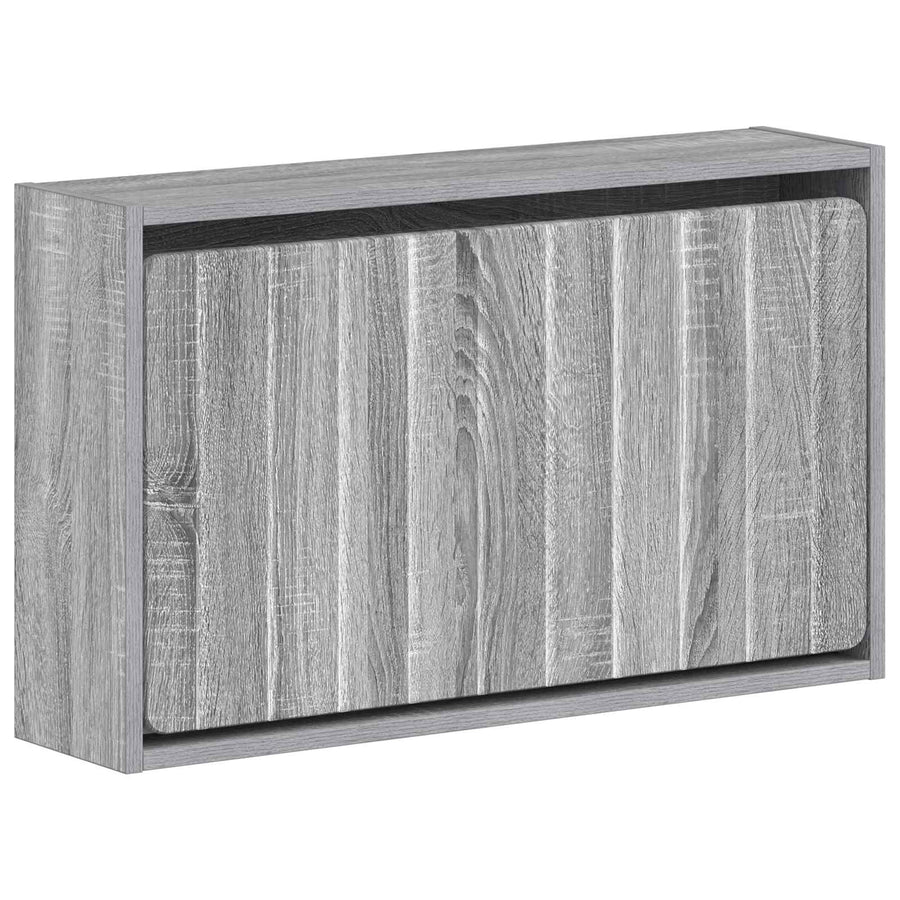 Wandgemonteerde Schoenkast ZWOLLE 71 x 17 x 43 cm Bewerkt hout