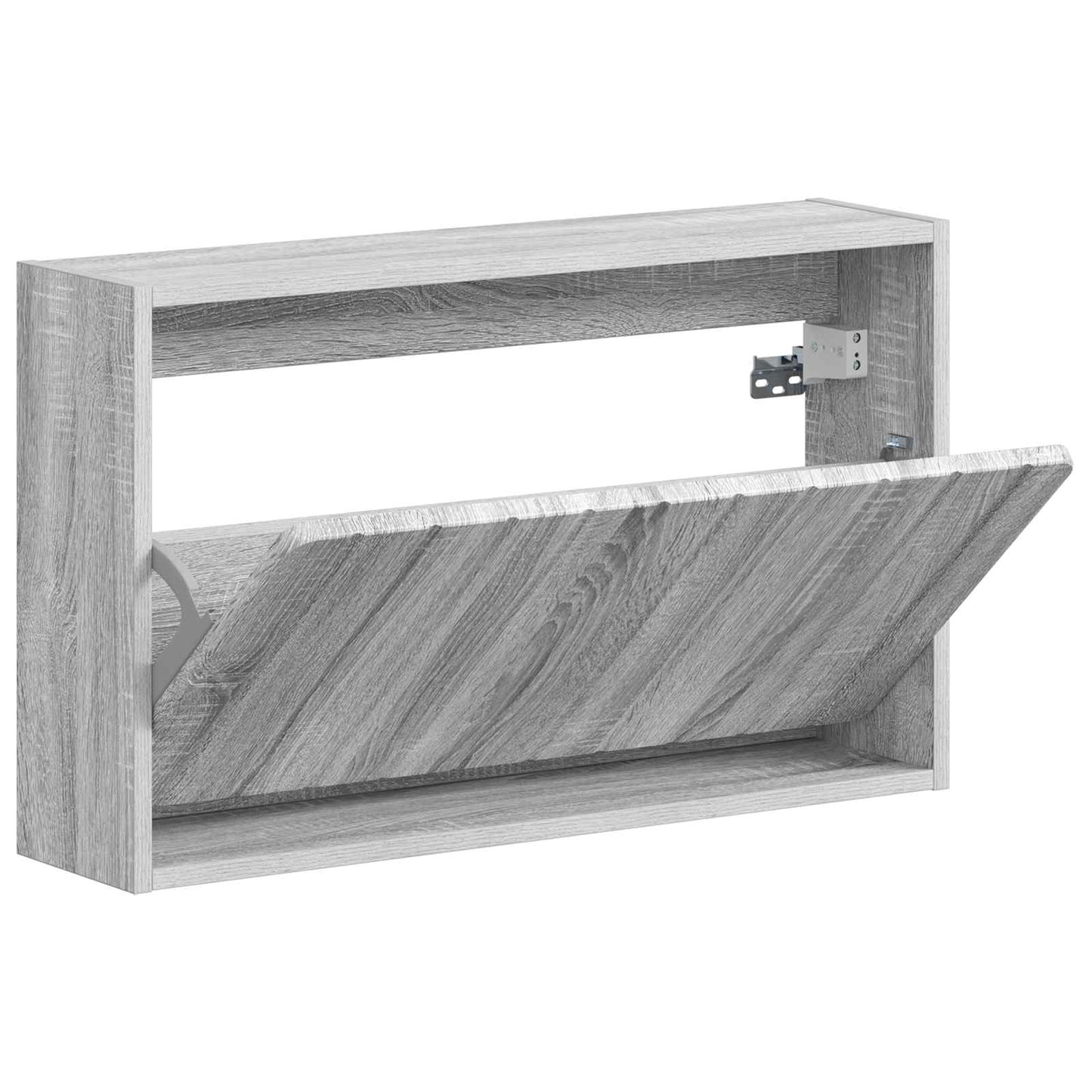 Wandgemonteerde Schoenkast ZWOLLE 71 x 17 x 43 cm Bewerkt hout