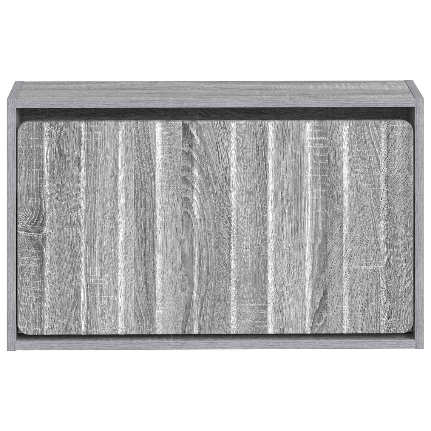 Wandgemonteerde Schoenkast ZWOLLE 71 x 17 x 43 cm Bewerkt hout