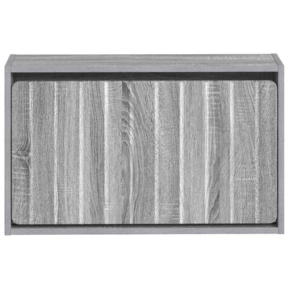 Wandgemonteerde Schoenkast ZWOLLE 71 x 17 x 43 cm Bewerkt hout