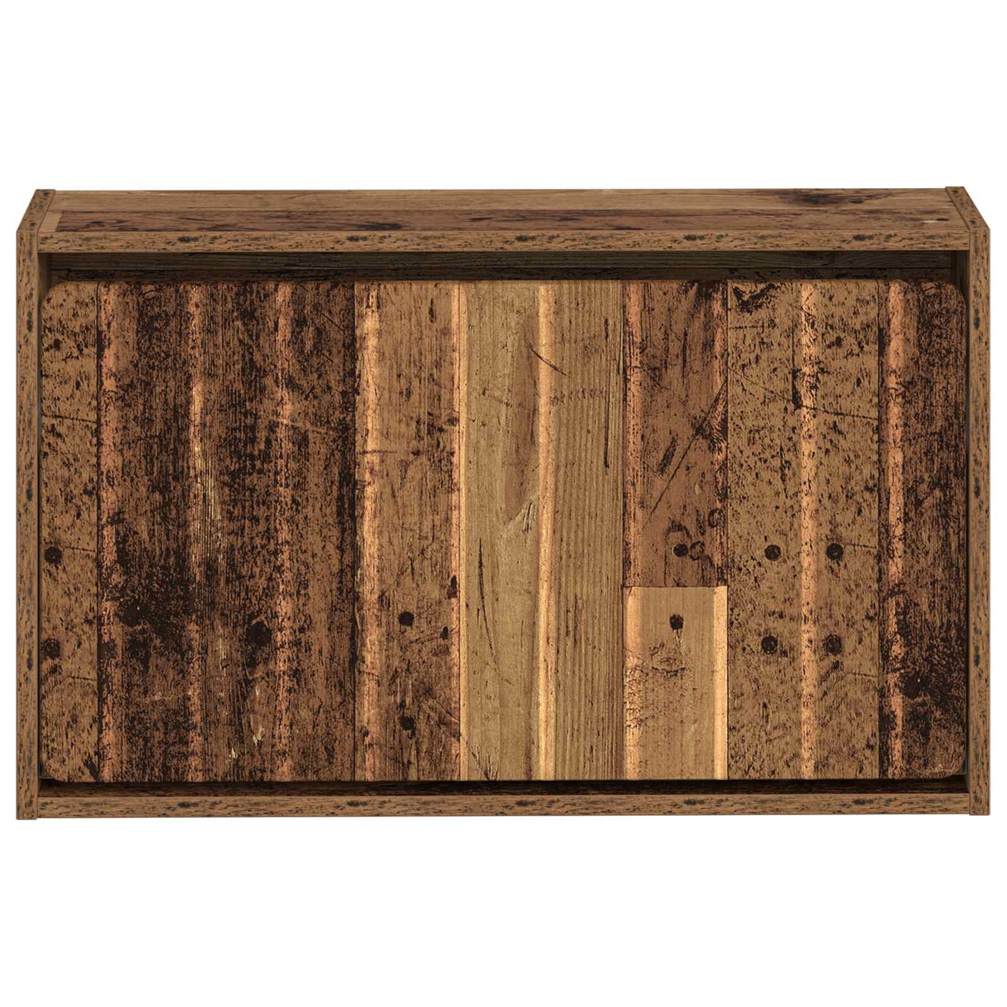 Wandgemonteerde Schoenkast ZWOLLE 71 x 17 x 43 cm Bewerkt hout