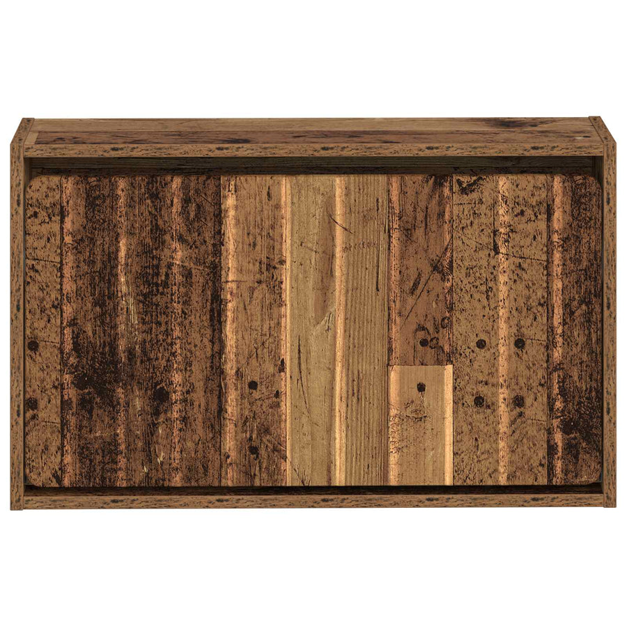 Wandgemonteerde Schoenkast ZWOLLE 71 x 17 x 43 cm Bewerkt hout