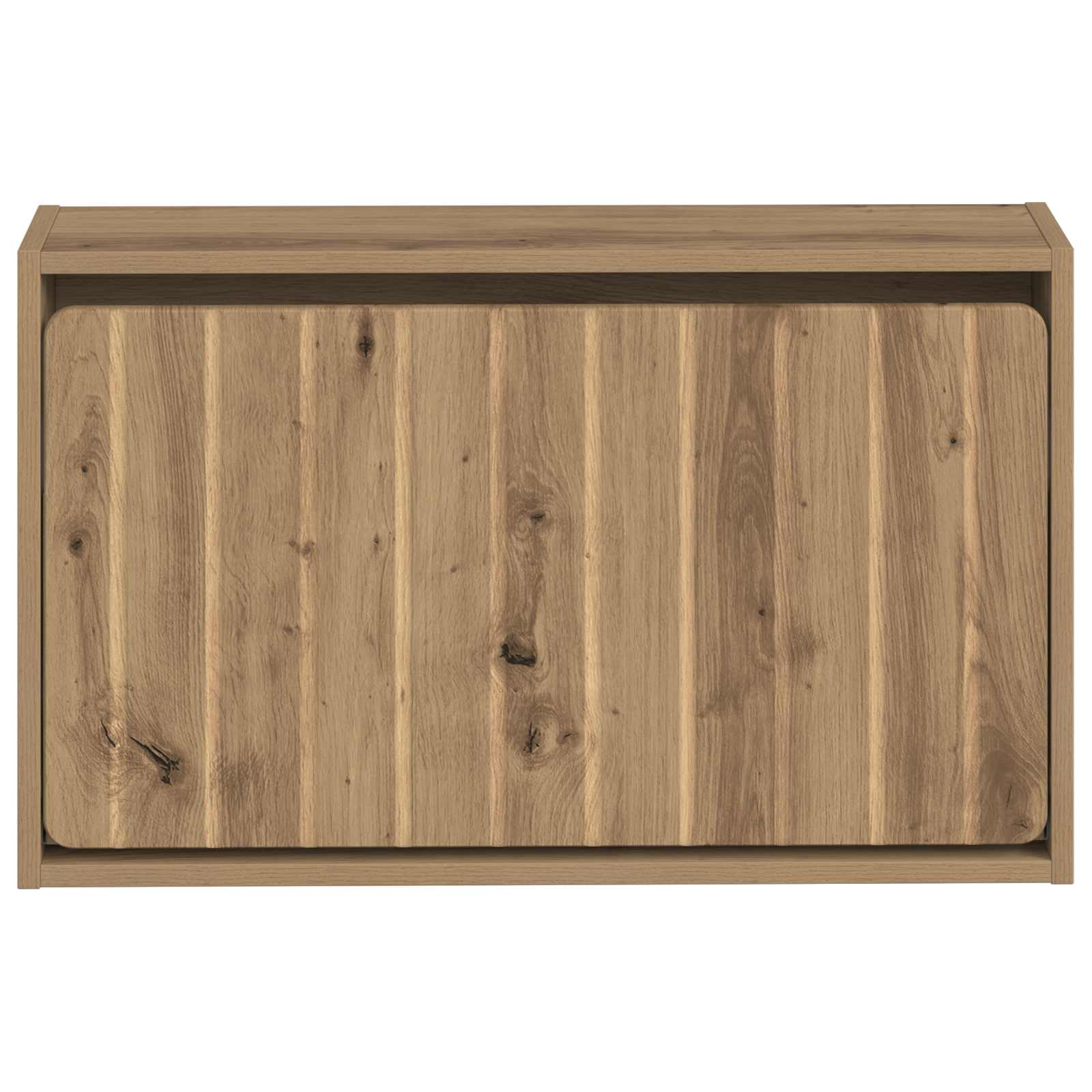 Wandgemonteerde Schoenkast ZWOLLE 71 x 17 x 43 cm Bewerkt hout