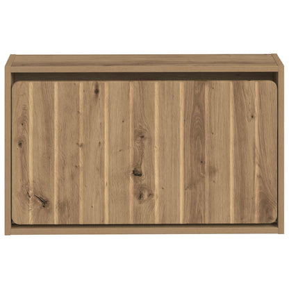 Wandgemonteerde Schoenkast ZWOLLE 71 x 17 x 43 cm Bewerkt hout