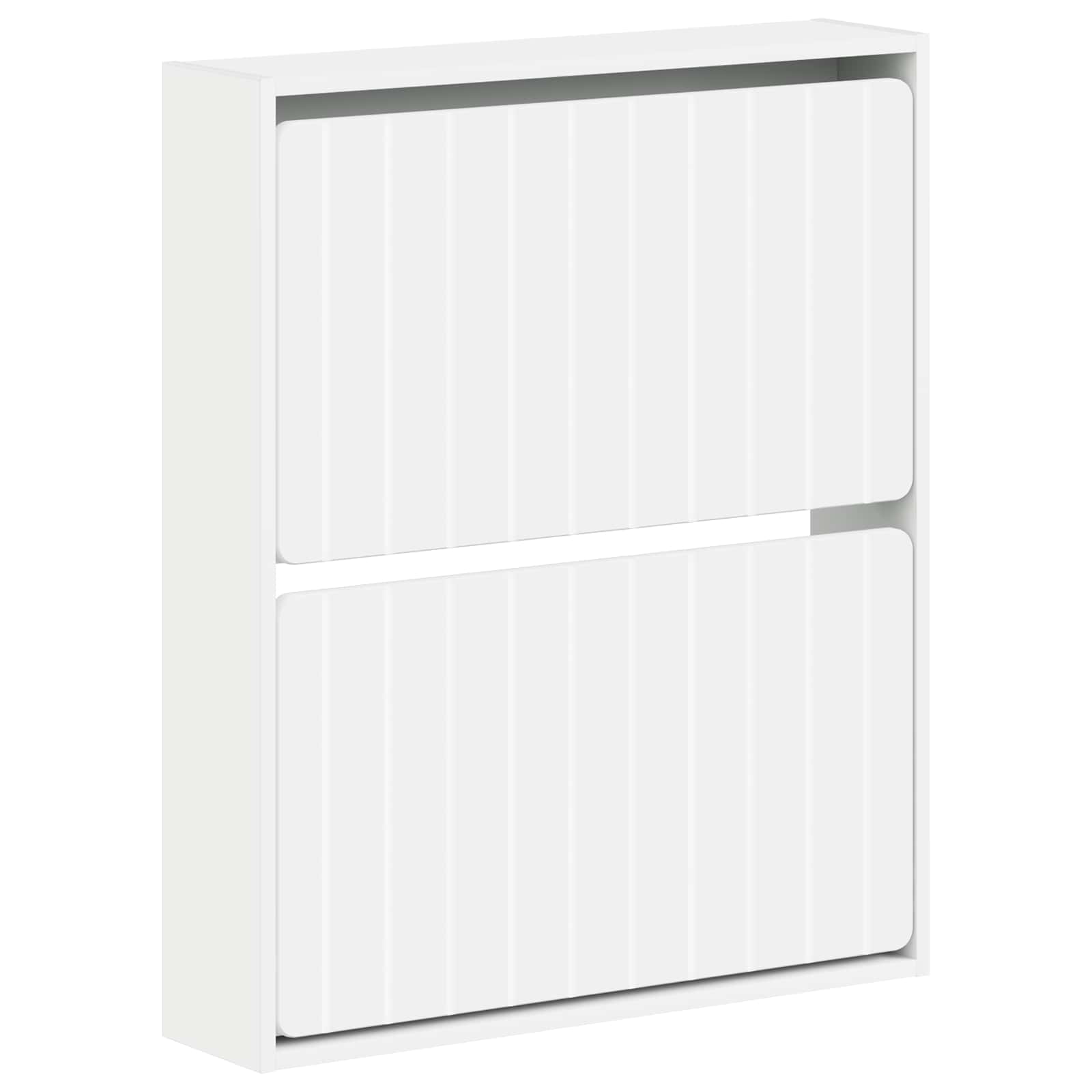 Wandgemonteerde Schoenkast ZWOLLE 71 x 17 x 86 cm Bewerkt hout