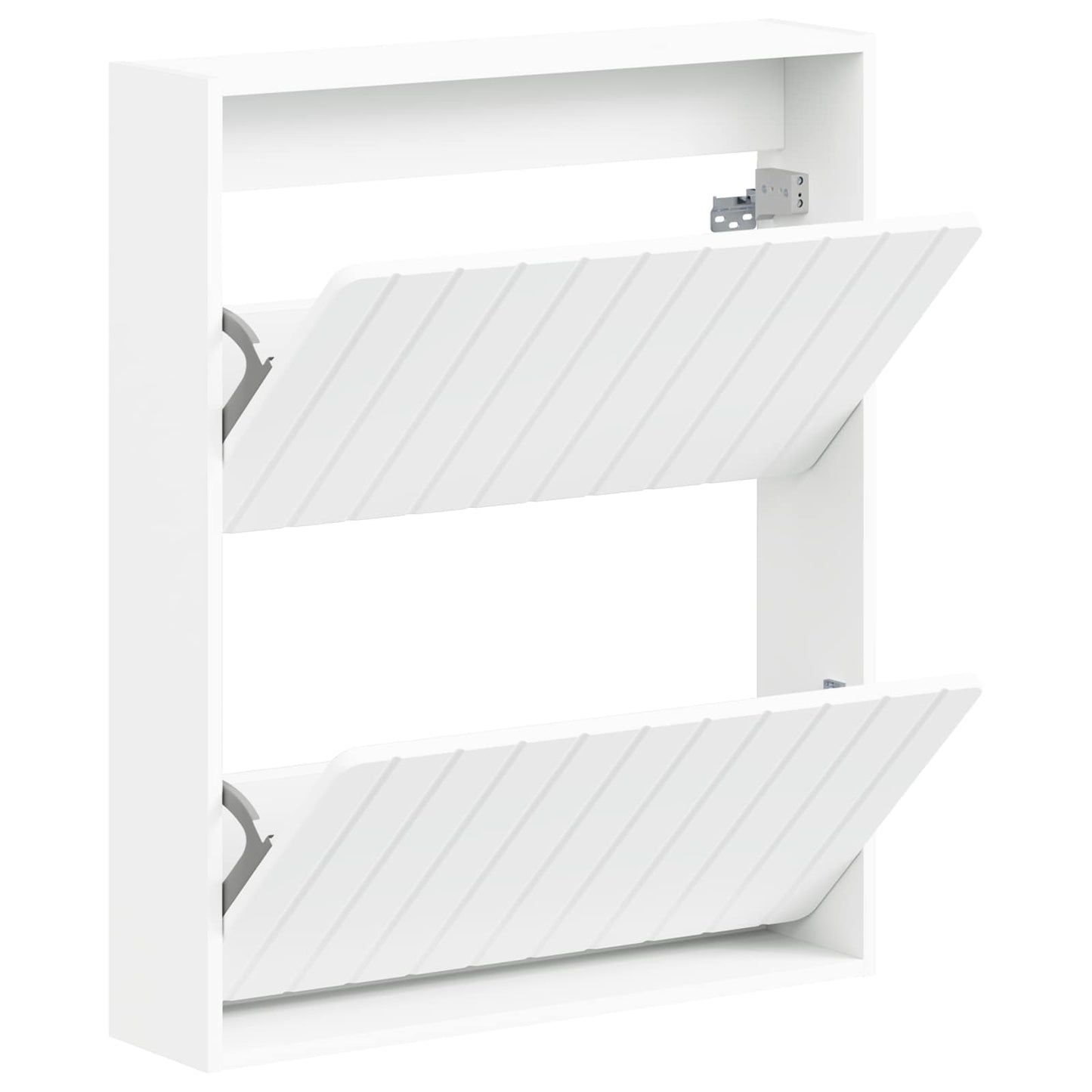 Wandgemonteerde Schoenkast ZWOLLE 71 x 17 x 86 cm Bewerkt hout
