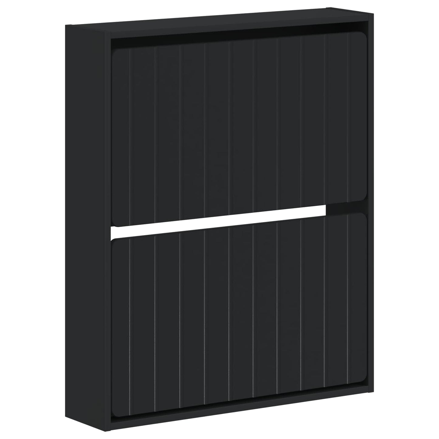Wandgemonteerde Schoenkast ZWOLLE 71 x 17 x 86 cm Bewerkt hout
