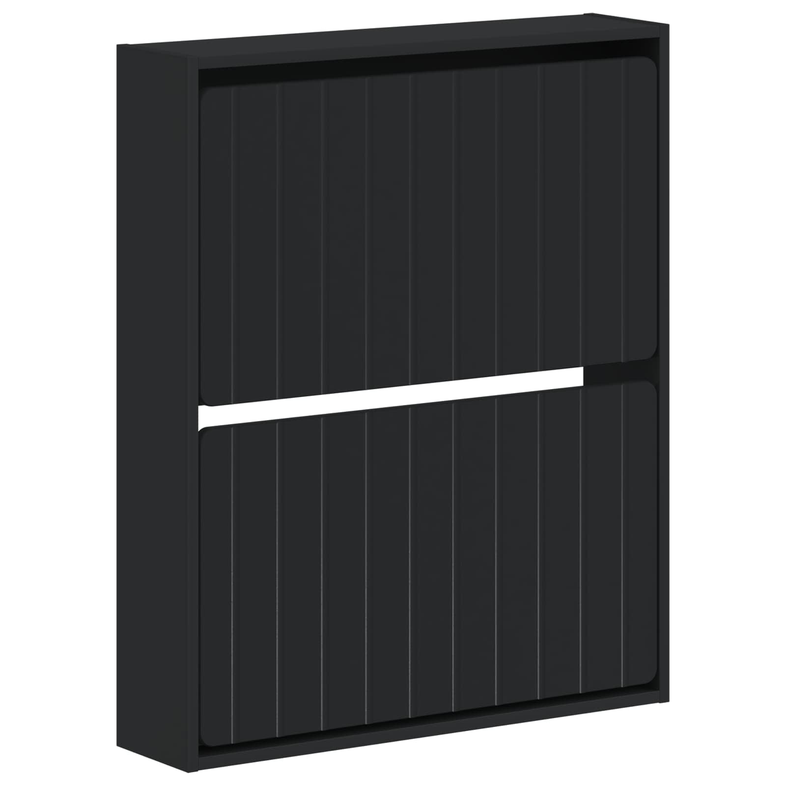 Wandgemonteerde Schoenkast ZWOLLE 71 x 17 x 86 cm Bewerkt hout