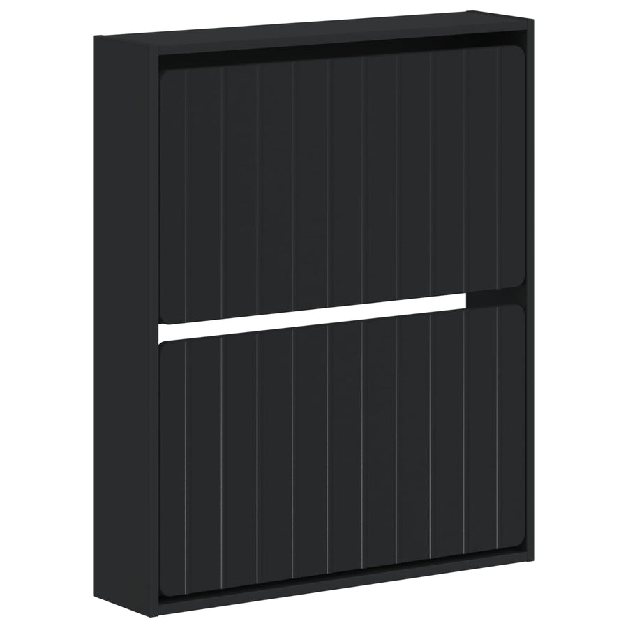 Wandgemonteerde Schoenkast ZWOLLE 71 x 17 x 86 cm Bewerkt hout