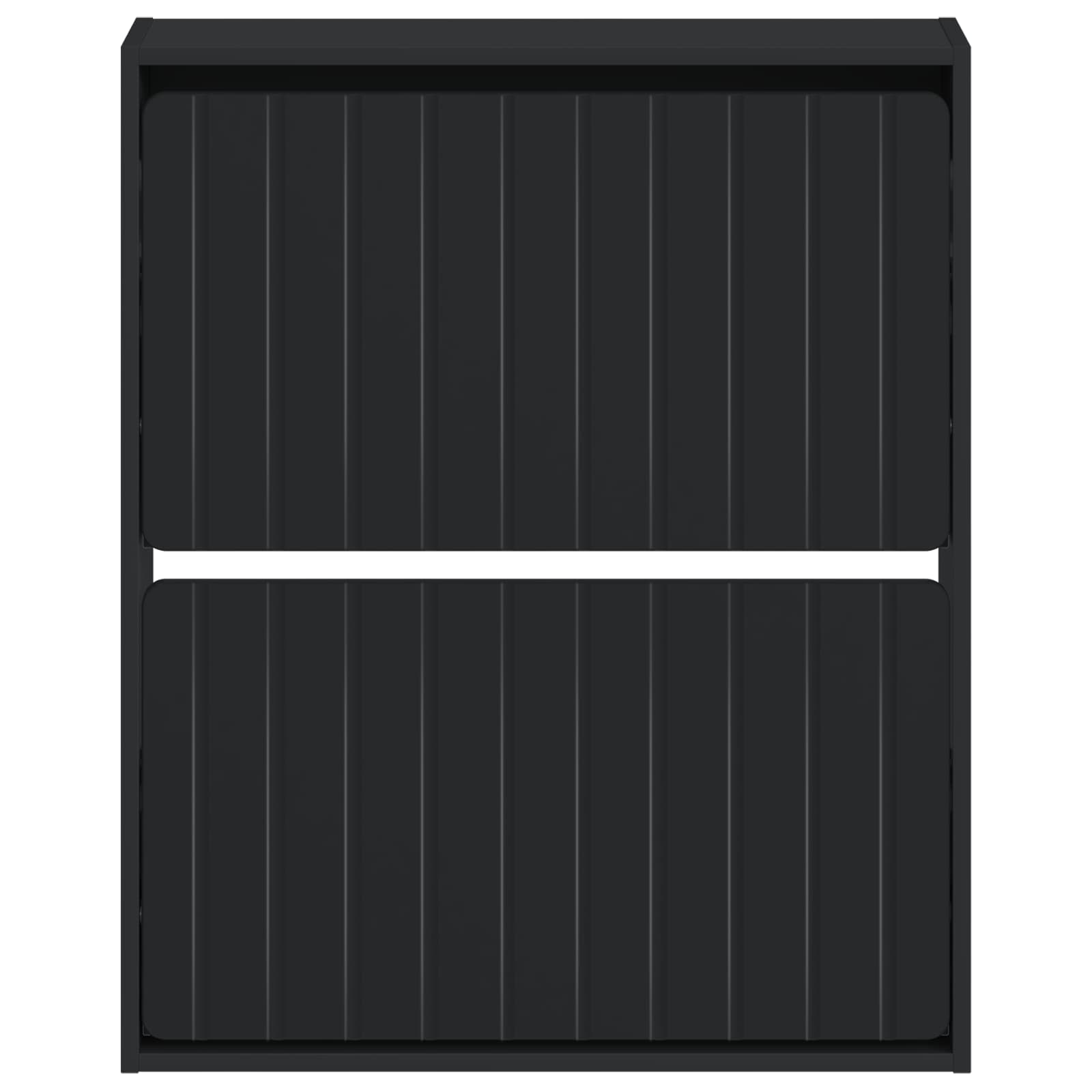 Wandgemonteerde Schoenkast ZWOLLE 71 x 17 x 86 cm Bewerkt hout