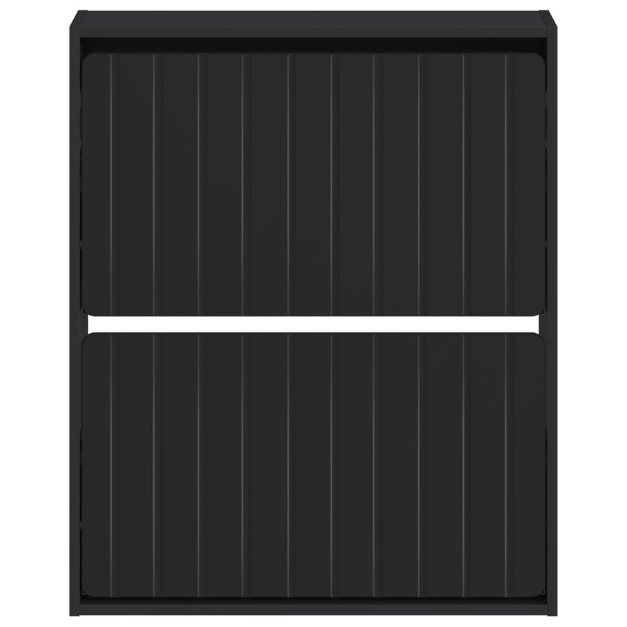 Wandgemonteerde Schoenkast ZWOLLE 71 x 17 x 86 cm Bewerkt hout