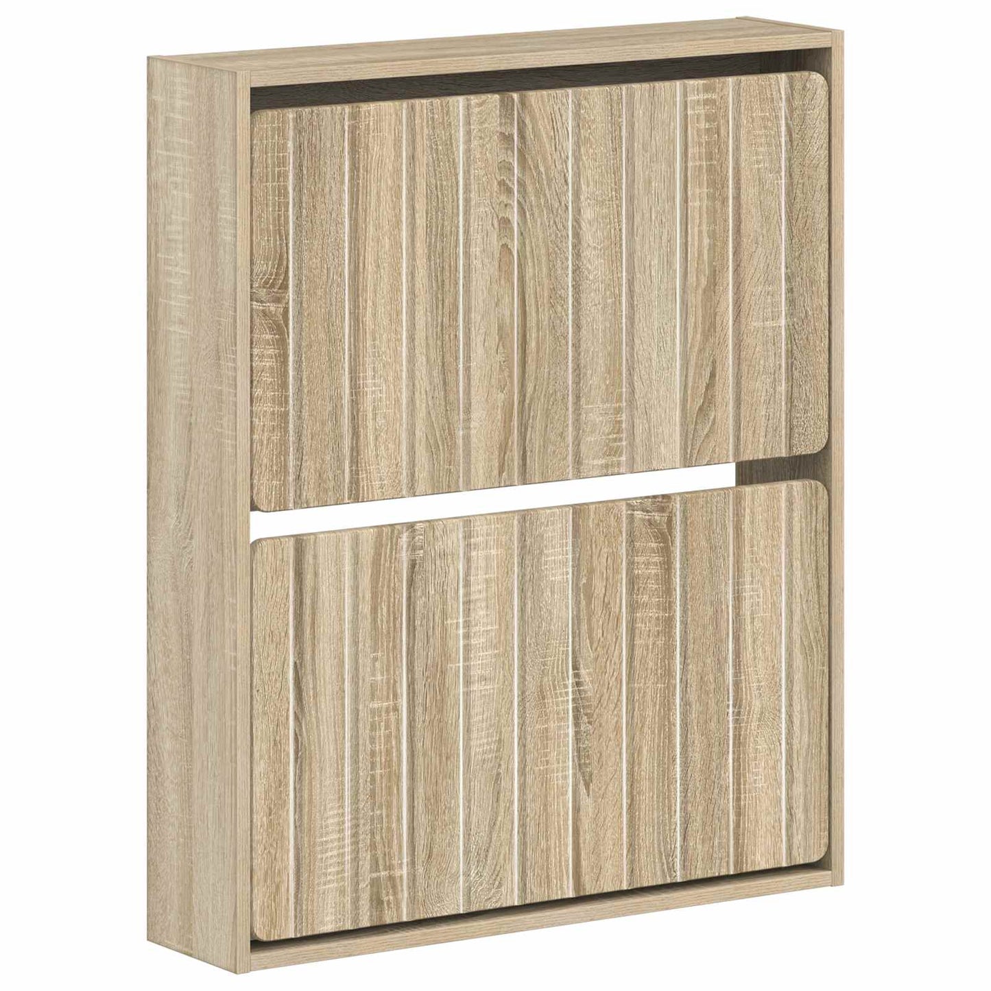 Wandgemonteerde Schoenkast ZWOLLE 71 x 17 x 86 cm Bewerkt hout