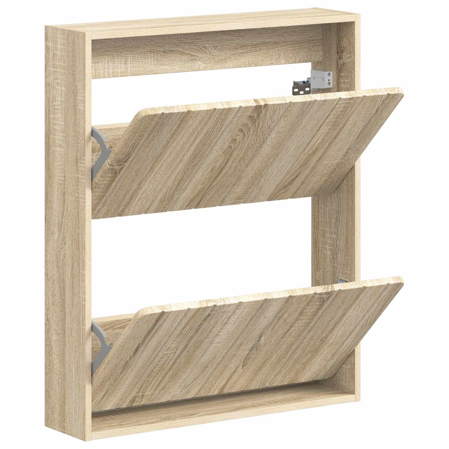 Wandgemonteerde Schoenkast ZWOLLE 71 x 17 x 86 cm Bewerkt hout