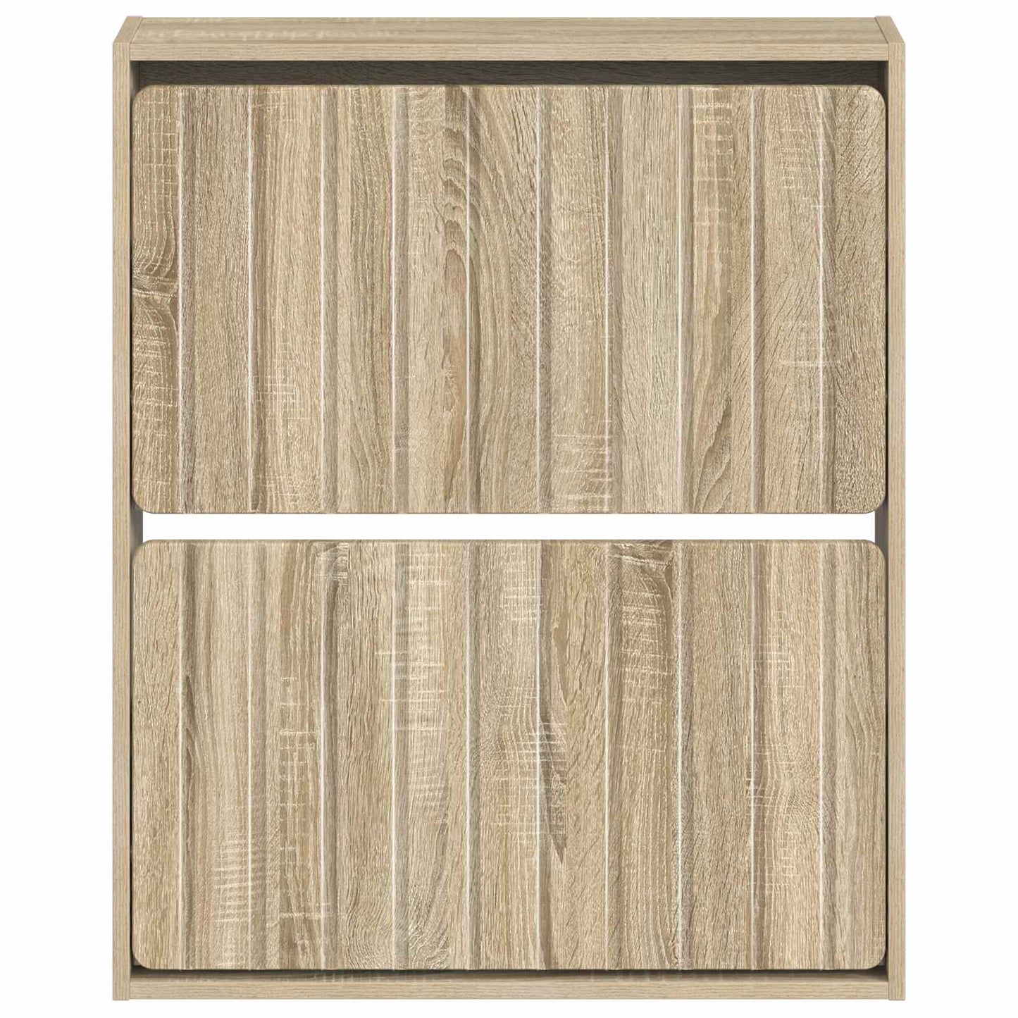 Wandgemonteerde Schoenkast ZWOLLE 71 x 17 x 86 cm Bewerkt hout
