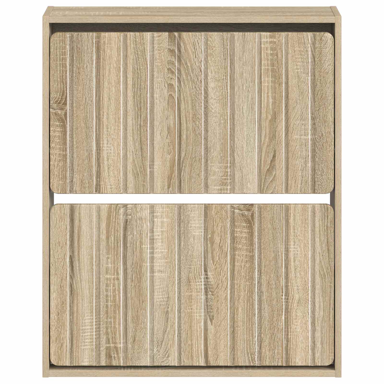 Wandgemonteerde Schoenkast ZWOLLE 71 x 17 x 86 cm Bewerkt hout