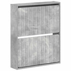 Wandgemonteerde Schoenkast ZWOLLE 71 x 17 x 86 cm Bewerkt hout