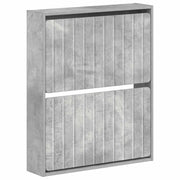Wandkast schoenen 71x17x86 cm bewerkt hout