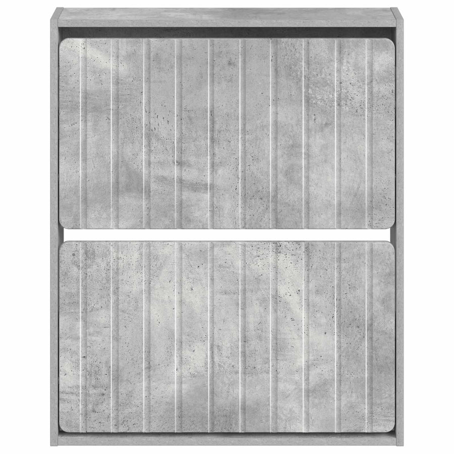 Wandgemonteerde Schoenkast ZWOLLE 71 x 17 x 86 cm Bewerkt hout