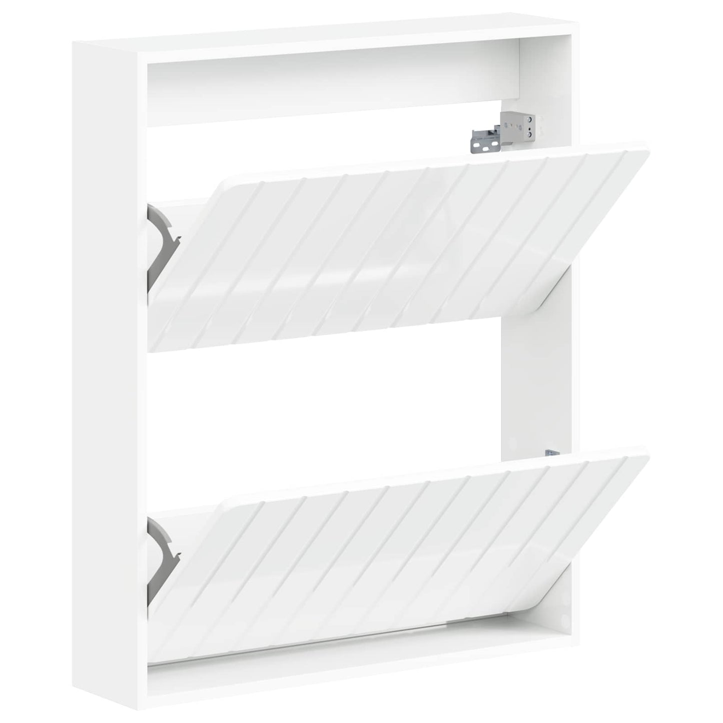 Wandgemonteerde Schoenkast ZWOLLE 71 x 17 x 86 cm Bewerkt hout