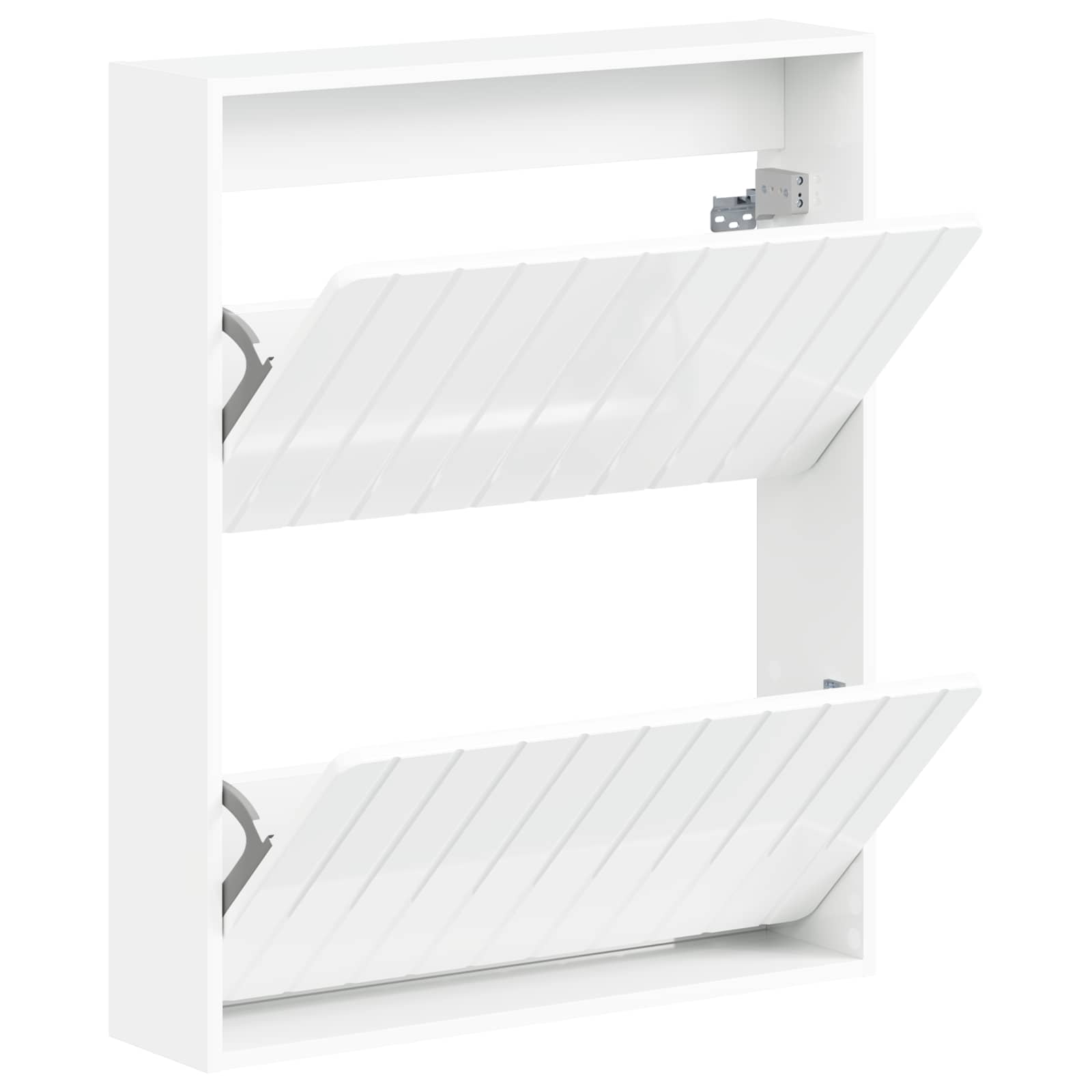Wandgemonteerde Schoenkast ZWOLLE 71 x 17 x 86 cm Bewerkt hout