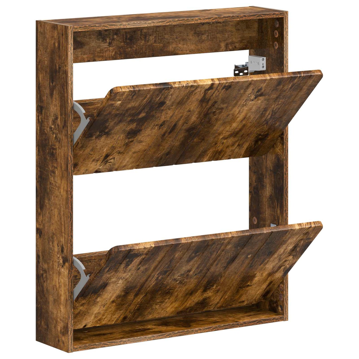 Wandgemonteerde Schoenkast ZWOLLE 71 x 17 x 86 cm Bewerkt hout