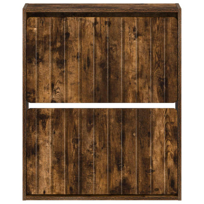Wandgemonteerde Schoenkast ZWOLLE 71 x 17 x 86 cm Bewerkt hout