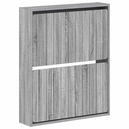 Wandgemonteerde Schoenkast ZWOLLE 71 x 17 x 86 cm Bewerkt hout