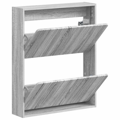 Wandgemonteerde Schoenkast ZWOLLE 71 x 17 x 86 cm Bewerkt hout