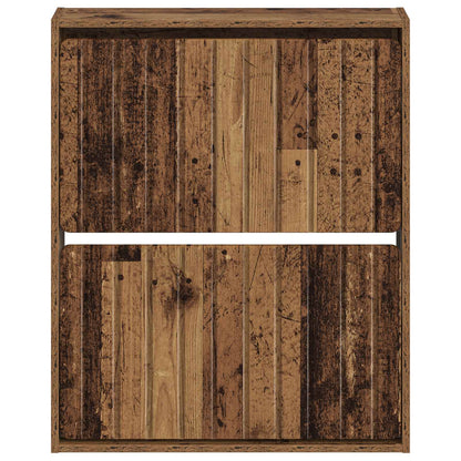 Wandgemonteerde Schoenkast ZWOLLE 71 x 17 x 86 cm Bewerkt hout