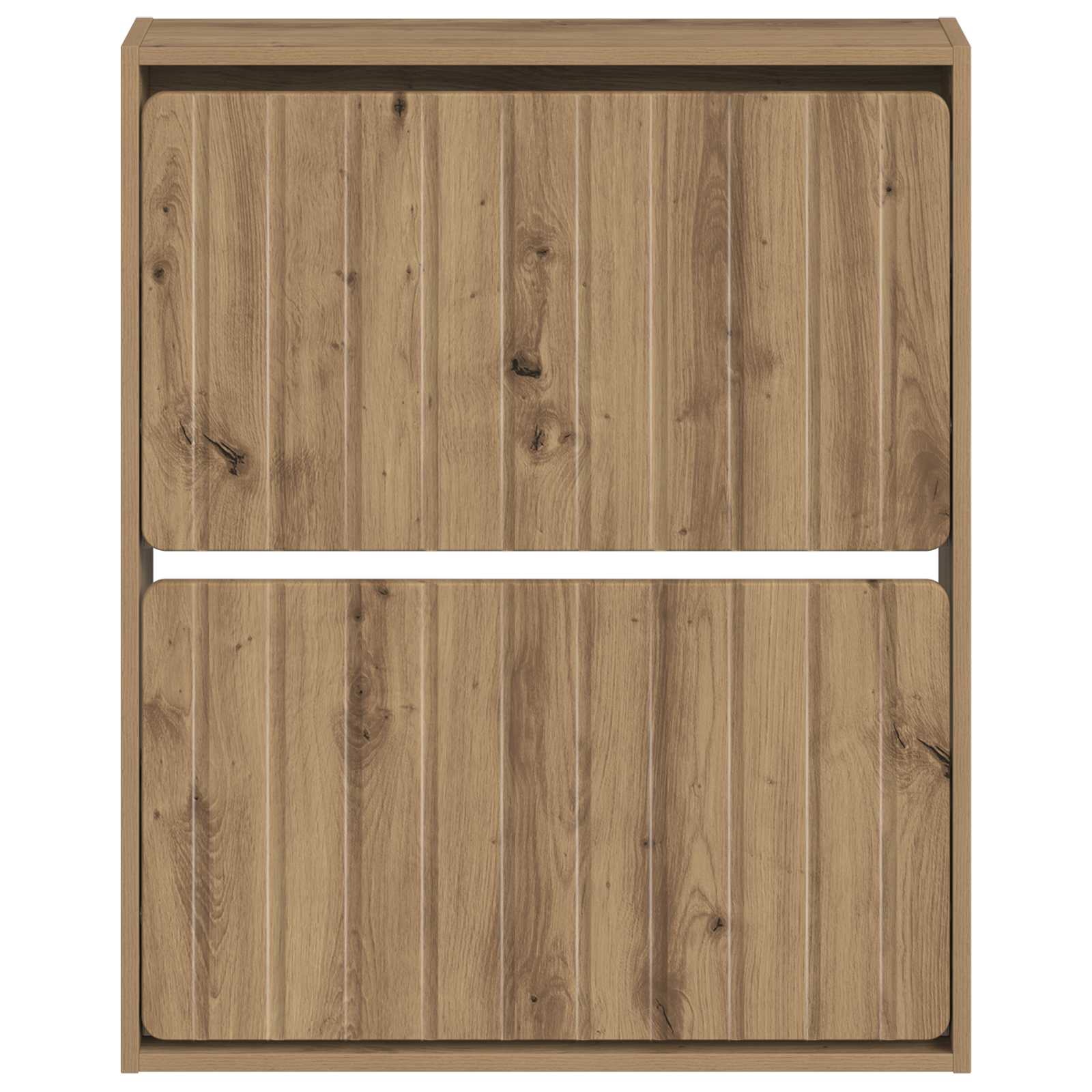 Wandgemonteerde Schoenkast ZWOLLE 71 x 17 x 86 cm Bewerkt hout