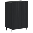 Schoenenkast ZWOLLE 59,5 x 39,5 x 91,5 cm Bewerkt hout Zwart
