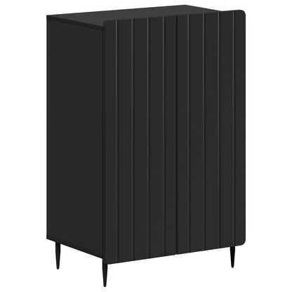 Schoenenkast ZWOLLE 59,5 x 39,5 x 91,5 cm Bewerkt hout Zwart