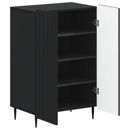 Schoenenkast ZWOLLE 59,5 x 39,5 x 91,5 cm Bewerkt hout Zwart