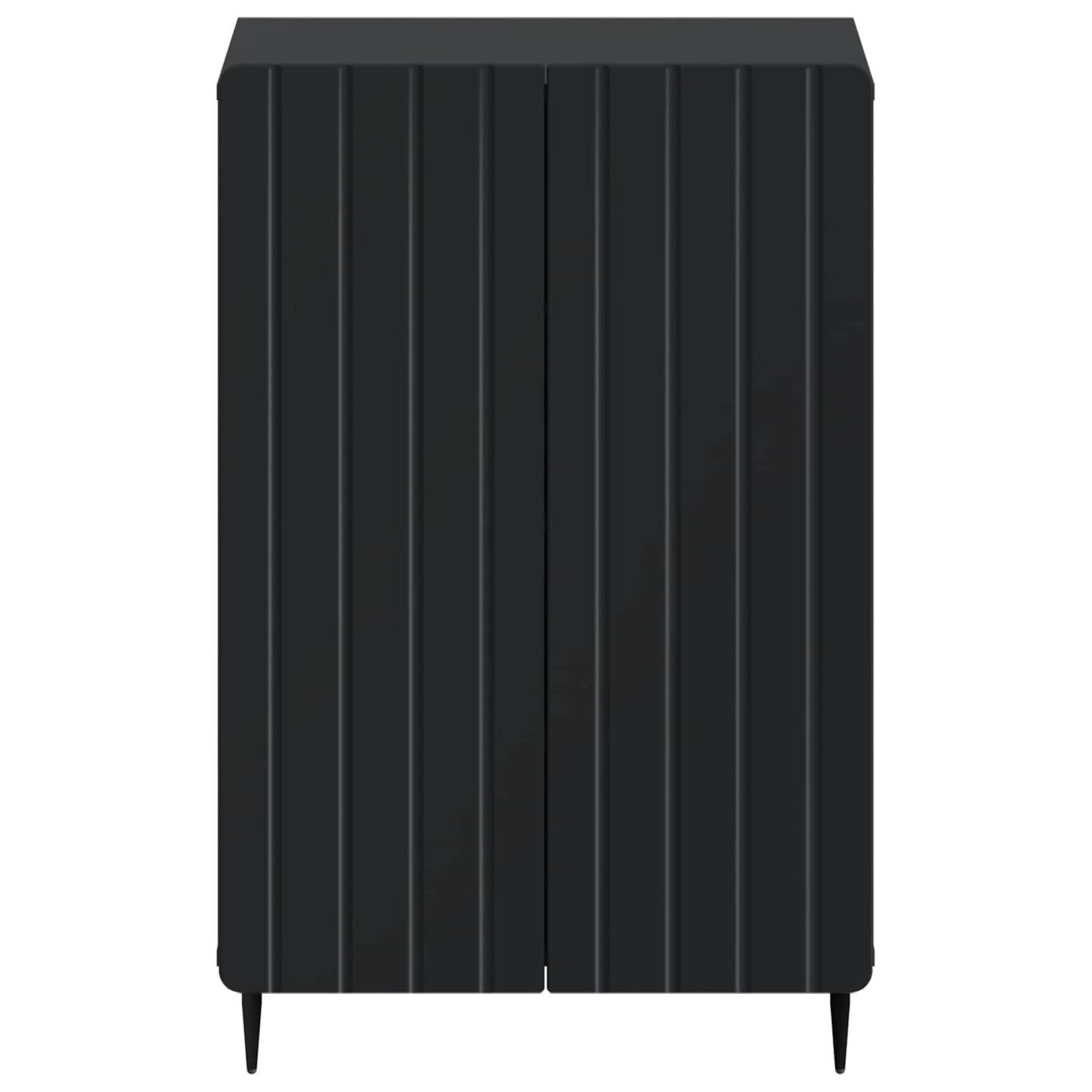 Schoenenkast ZWOLLE 59,5 x 39,5 x 91,5 cm Bewerkt hout Zwart