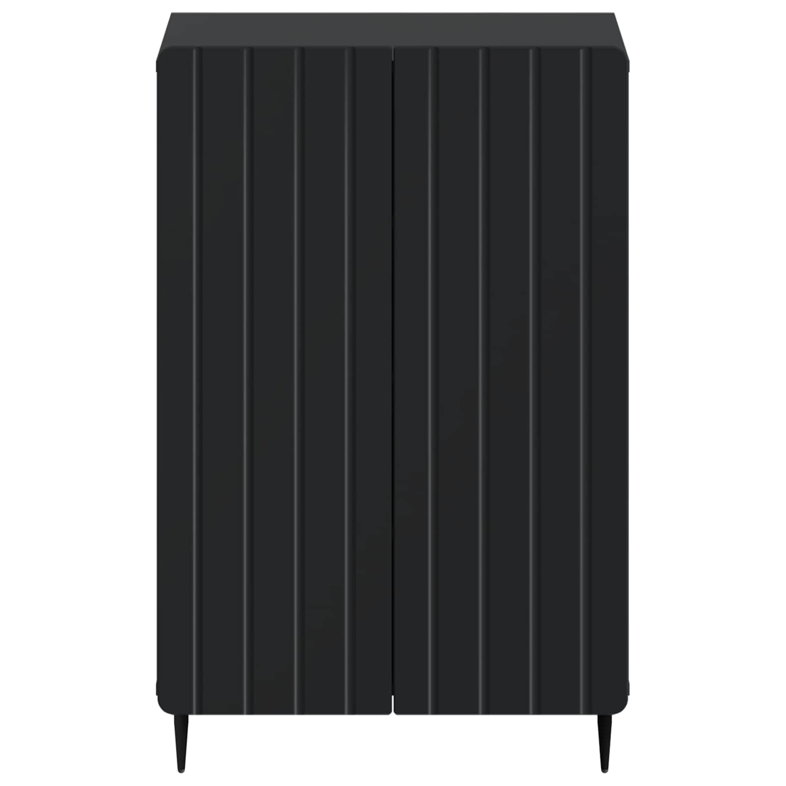 Schoenenkast ZWOLLE 59,5 x 39,5 x 91,5 cm Bewerkt hout Zwart