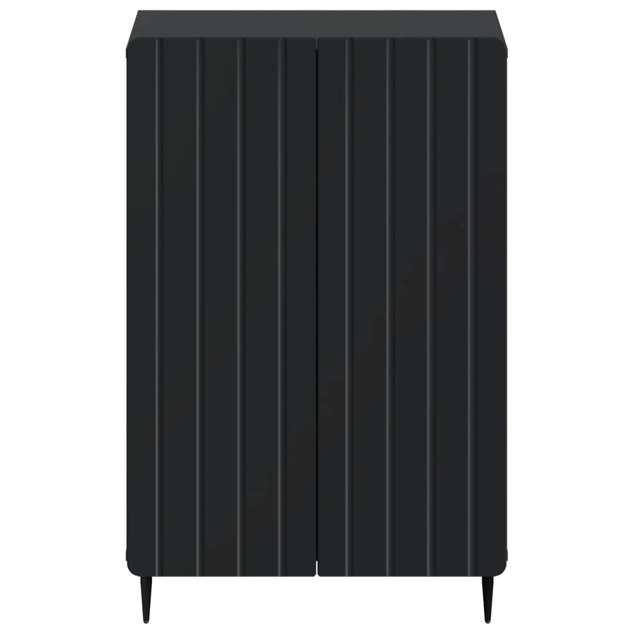 Schoenenkast ZWOLLE 59,5 x 39,5 x 91,5 cm Bewerkt hout Zwart