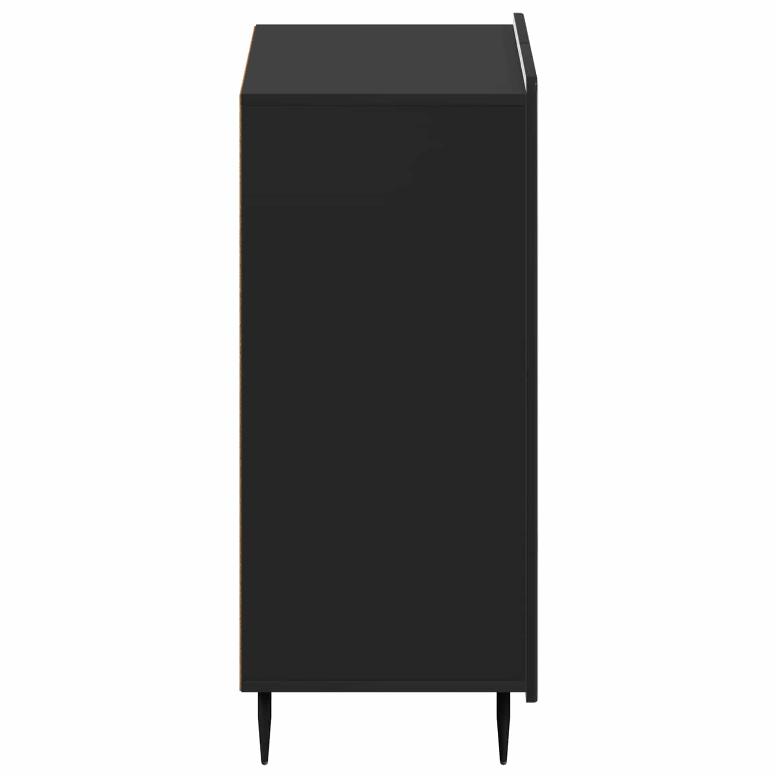 Schoenenkast ZWOLLE 59,5 x 39,5 x 91,5 cm Bewerkt hout Zwart