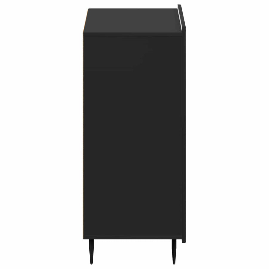 Schoenenkast ZWOLLE 59,5 x 39,5 x 91,5 cm Bewerkt hout Zwart