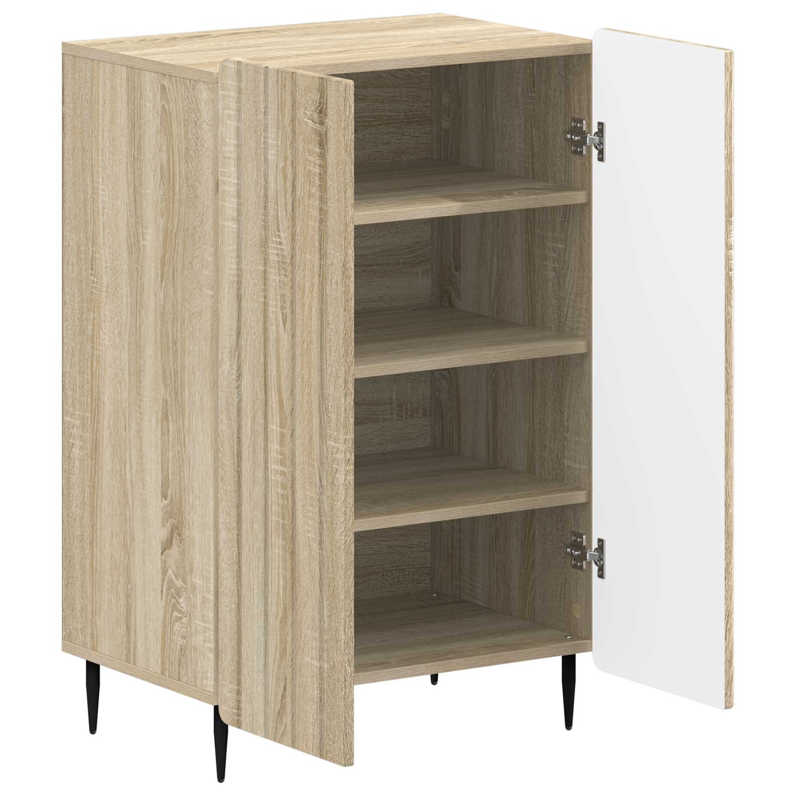 Schoenenkast ZWOLLE 59,5 x 39,5 x 91,5 cm Bewerkt hout