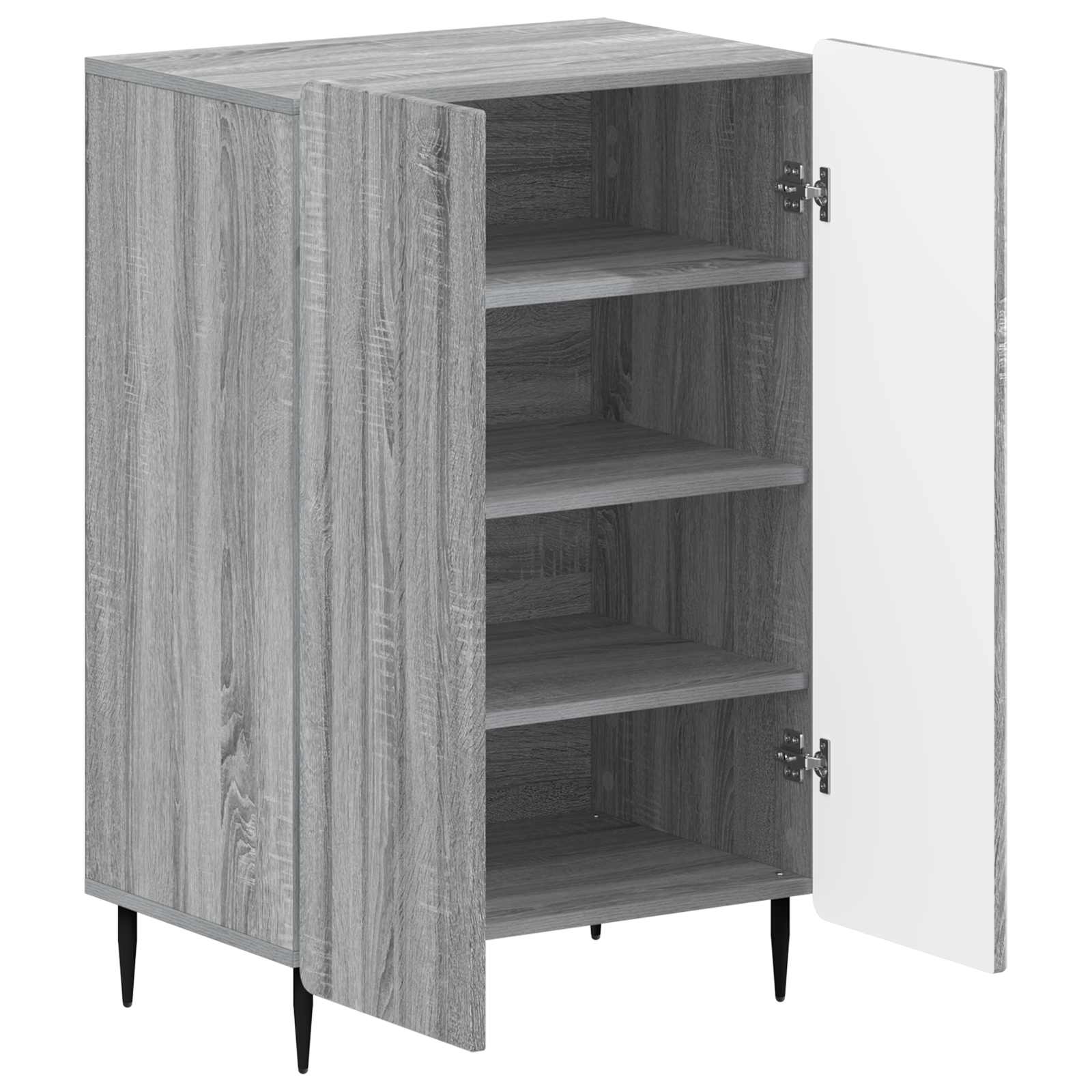 Schoenenkast ZWOLLE 59,5 x 39,5 x 91,5 cm Bewerkt hout