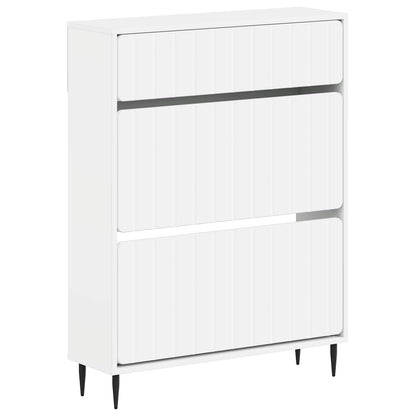 Schoenenkast ZWOLLE 78 x 24 x 103 cm Bewerkt hout Wit