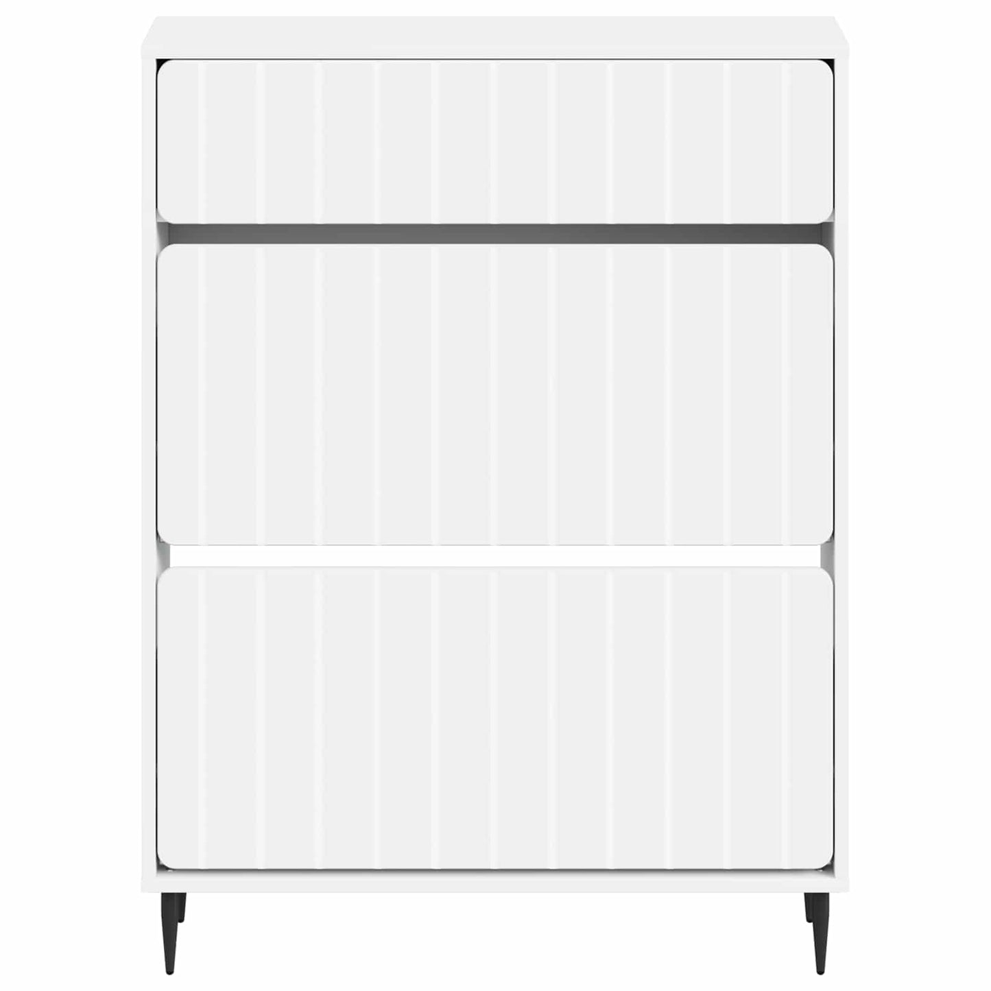 Schoenenkast ZWOLLE 78 x 24 x 103 cm Bewerkt hout Wit