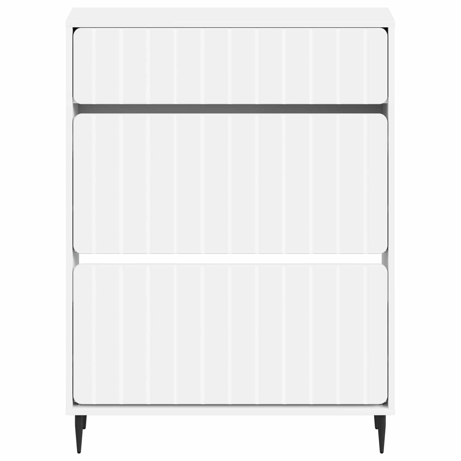 Schoenenkast ZWOLLE 78 x 24 x 103 cm Bewerkt hout Wit