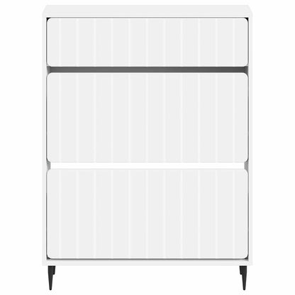 Schoenenkast ZWOLLE 78 x 24 x 103 cm Bewerkt hout Wit