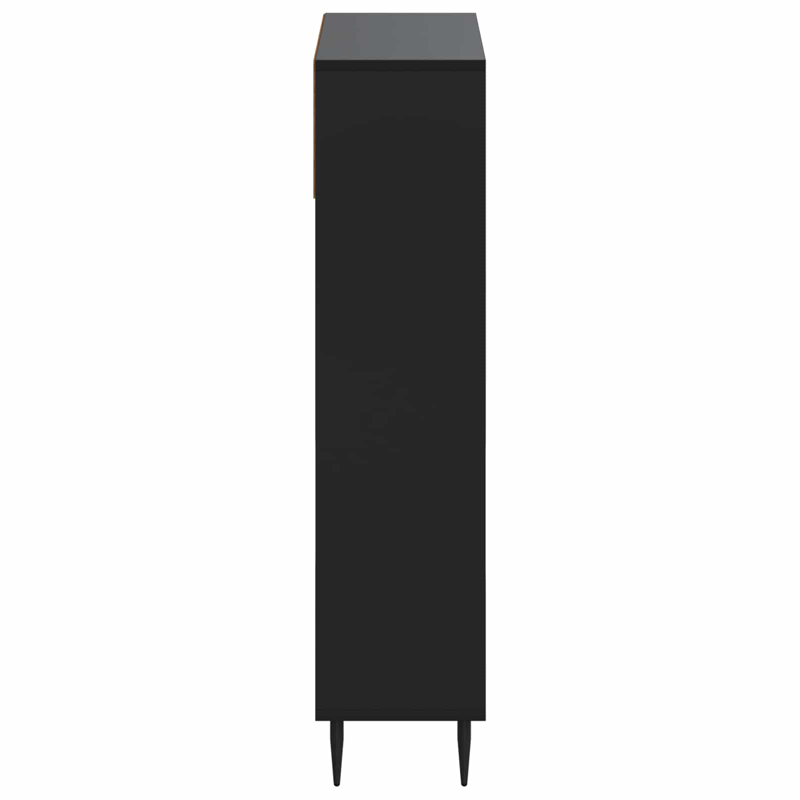 Schoenenkast ZWOLLE 78 x 24 x 103 cm Bewerkt hout Zwart