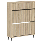 Schoenenkast ZWOLLE 78x24x103 cm bewerkt hout sonoma eiken