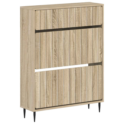 Schoenenkast ZWOLLE 78 x 24 x 103 cm Bewerkt hout Sonoma Eiken