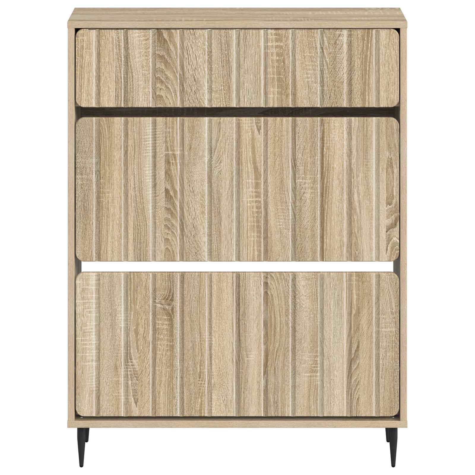 Schoenenkast ZWOLLE 78 x 24 x 103 cm Bewerkt hout Sonoma Eiken