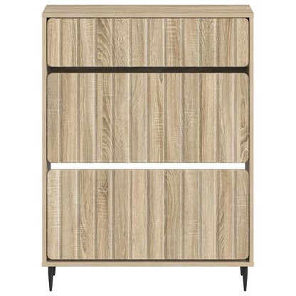 Schoenenkast ZWOLLE 78 x 24 x 103 cm Bewerkt hout Sonoma Eiken